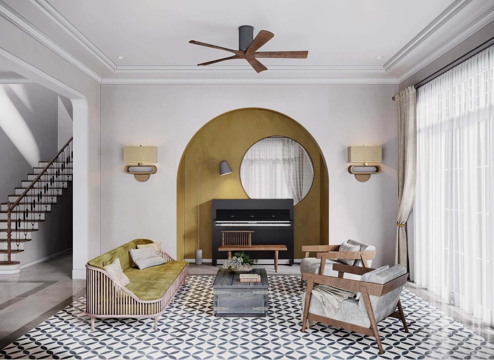 thiết kế phong c&aacute;ch indochine l&agrave; g&igrave;